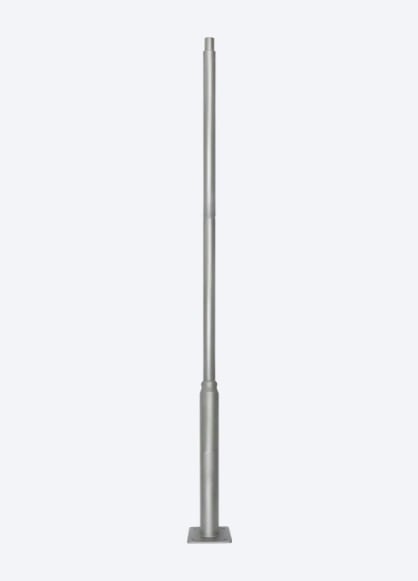 3 Meter Lichtmast / Lantaarnpaal - GRIJS - Max. 5 Meter verlengen, foto 3 van 6