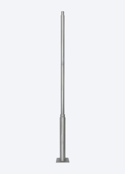 4 Meter Lichtmast / Lantaarnpaal - GRIJS - Max. tot 5 Meter verlengen, foto 3 van 6
