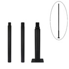 3 Meter Lichtmast / Lantaarnpaal - ZWART -  Max. tot 5 Meter verlengen