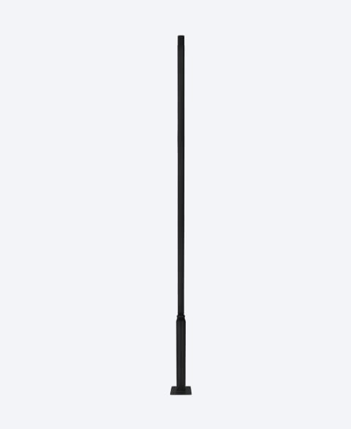 3 Meter Lichtmast / Lantaarnpaal - ZWART - Max. tot 5 Meter verlengen, foto 2 van 6