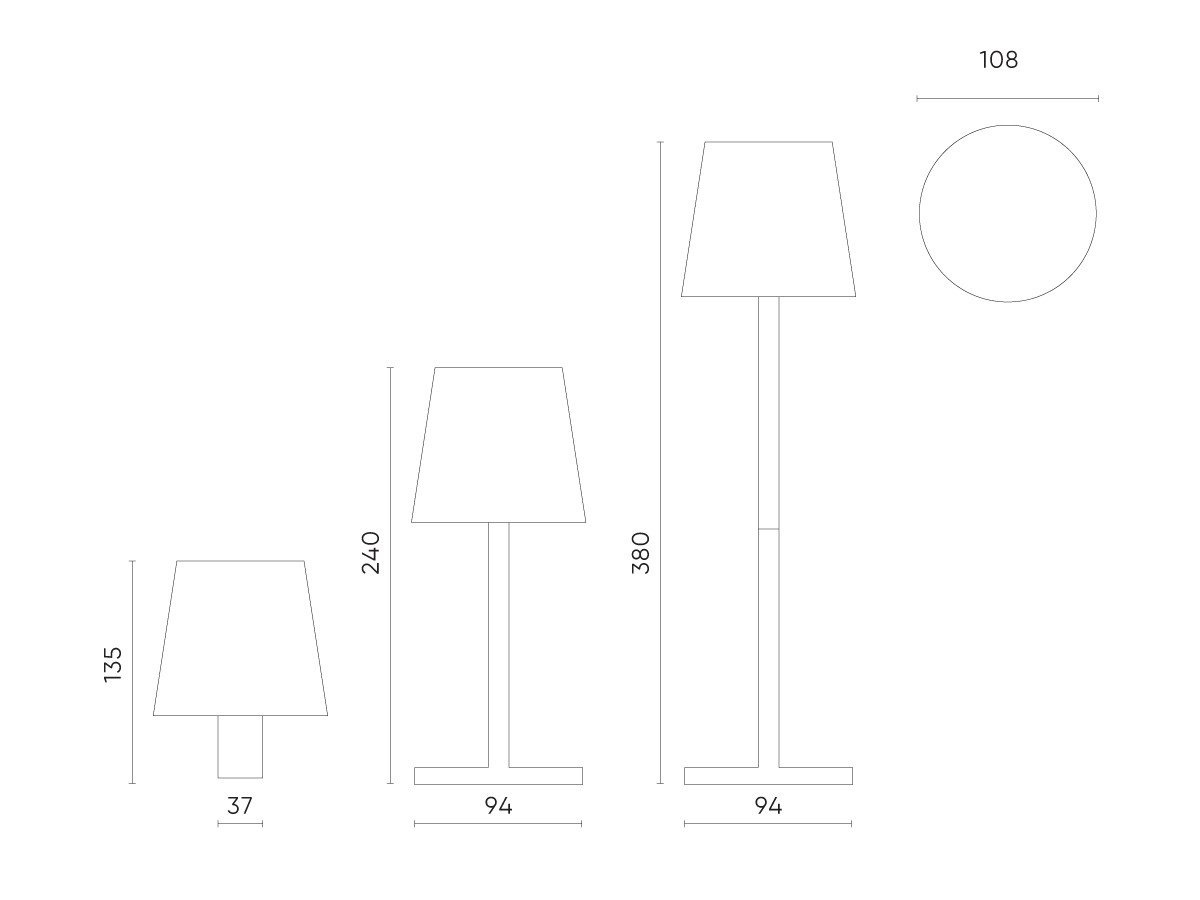 Oplaadbare LED Tafellamp Wit 4 IN 1, 3,5w, 400 Lumen, 2x 2000Mah Li-Ion batterij, CCT Switch 3000K/4000K/5000K, IP54, 2 Jaar Garantie, foto 6 van 6