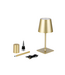 Oplaadbare LED Tafellamp Goud 4 IN 1, 3,5w, 400 Lumen, 2x 2000Mah Li-Ion batterij, CCT Switch 3000K/4000K/5000K, IP54, 2 Jaar Garantie