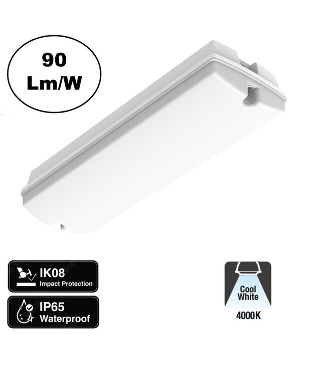 Galerij / Portiek LED verlichting 3w, 280 Lumen, IP65, 2 Jaar Garantie