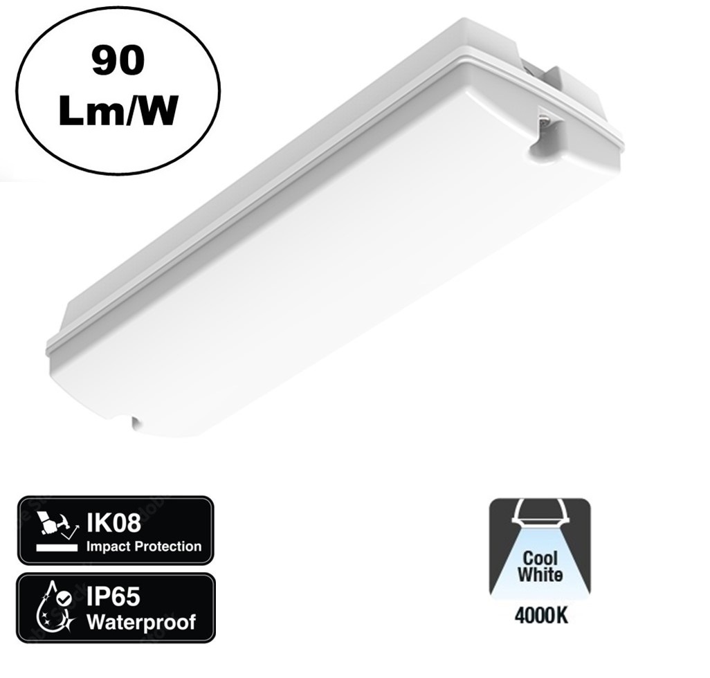 Galerij / Portiek LED verlichting 3w, 280 Lumen, IP65, 2 Jaar Garantie, foto 5 van 5