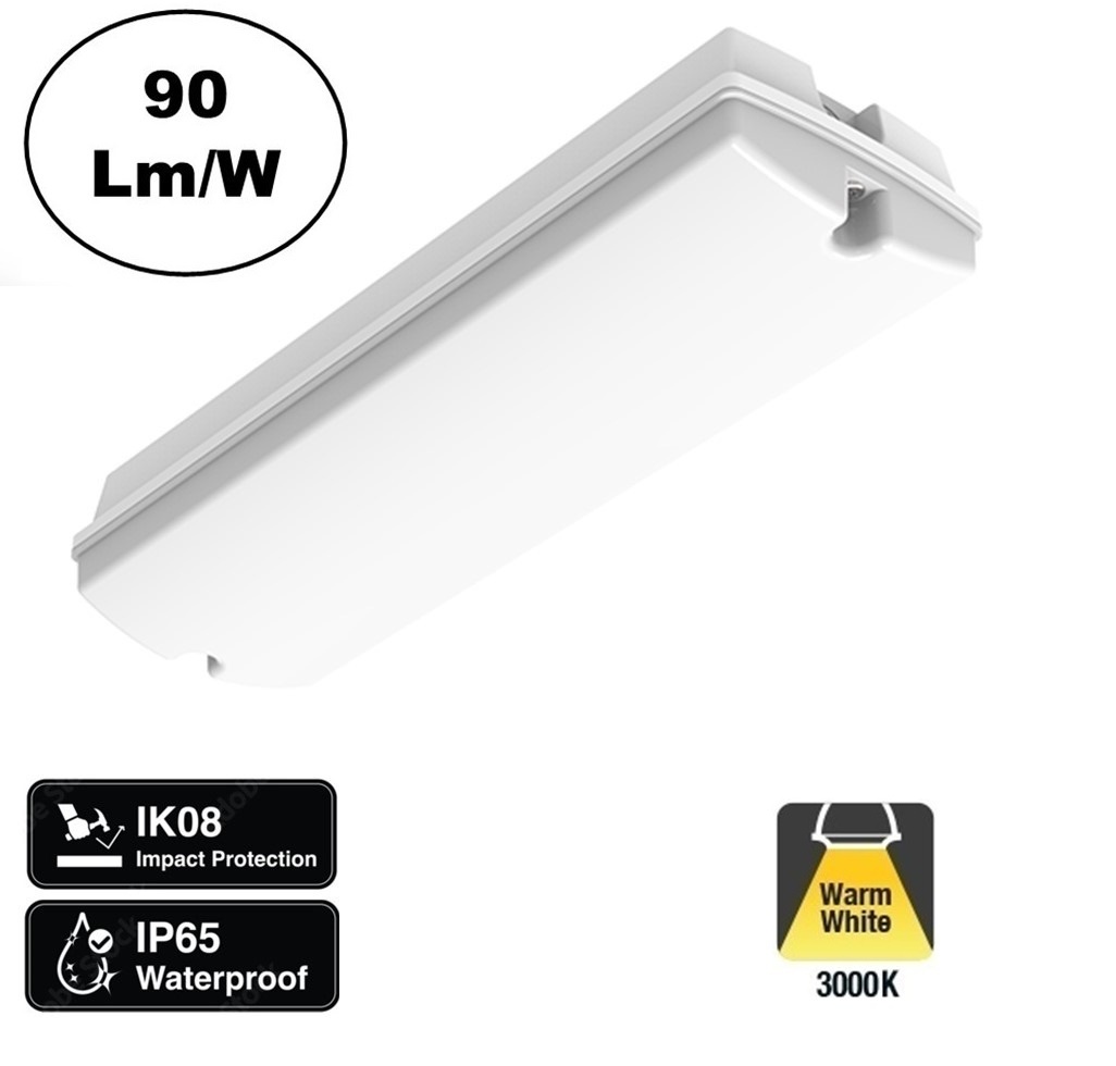 Galerij / Portiek LED verlichting 3w, 280 Lumen, IP65, 2 Jaar Garantie