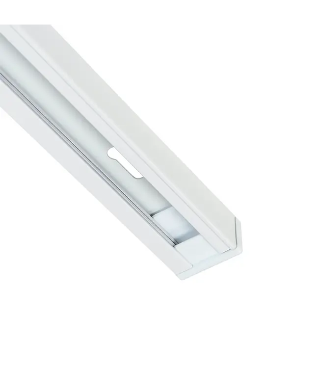 1 Fase Rail 2 wire - Wit - Incl. Voeding en Eindkap - Tot 3 Meter leverbaar