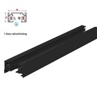 1 Fase Rail 2 wire - Zwart - Incl. Voeding en Eindkap - Tot 3 Meter leverbaar