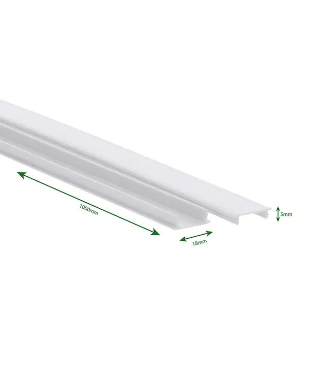 1 Fase Rail afdekstrook Wit - 100 x 1,9 cm