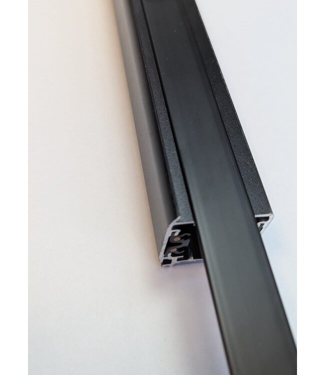 3 Fase Rail afdekstrook Zwart - 100 x 1,8cm