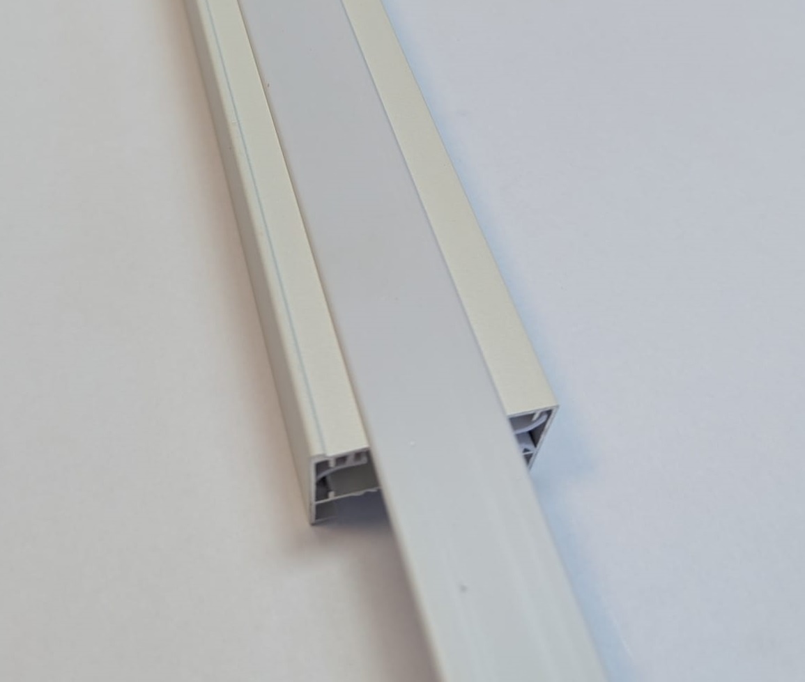 1 Fase Rail afdekstrook Wit - 100 x 1,9 cm, foto 3 van 3