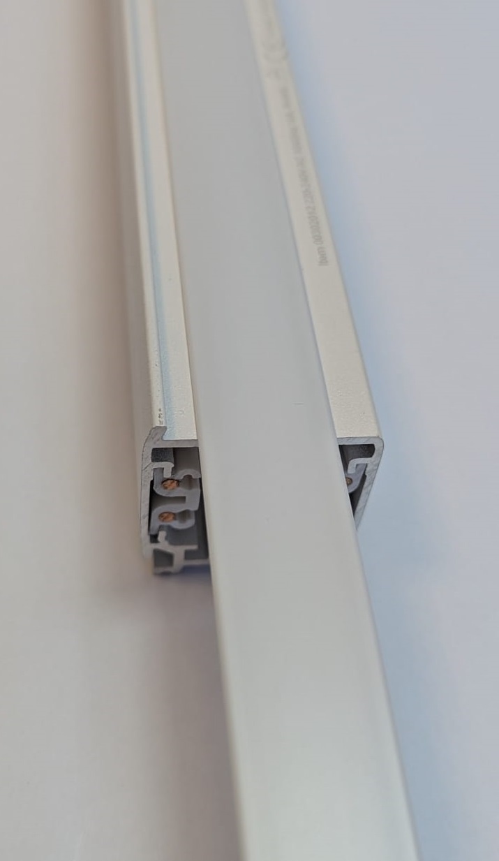 3 Fase Rail afdekstrook Wit - 100 x 1,8 cm, foto 3 van 3