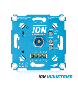 ION INDUSTRIES - Inbouw LED Dimmer | 0.3-600 Watt | Met Boostfunctie | Geschikt voor hogere belasting