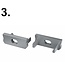 Accessoires t.b.v. Led Strip Profiel SLIM-Norman | Grijs