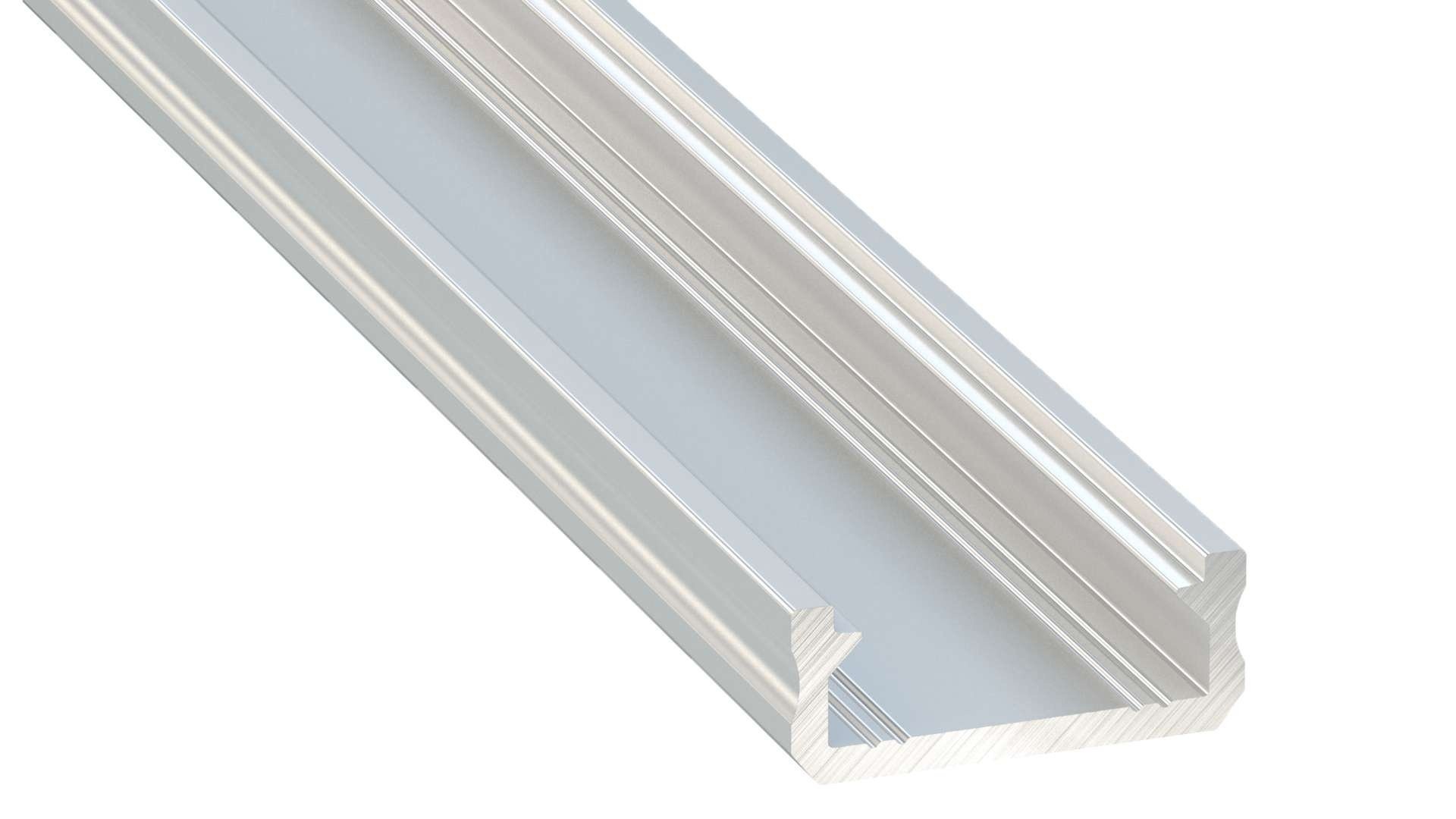 Aluminium Led Strip Profiel SLIM-Norman | ALU | 16x6,3mm | Tot 2 Meter leverbaar, foto 2 van 6