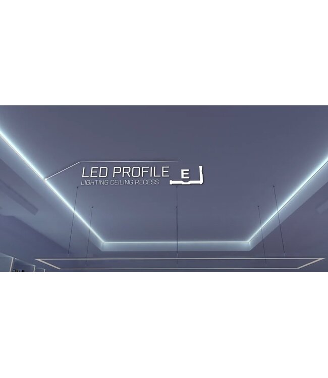 Aluminium Led Strip Profiel L-Hoek | ALU |  19,4x12,1mm | Tot 2 Meter leverbaar | Speciaal voor verlaagd plafond