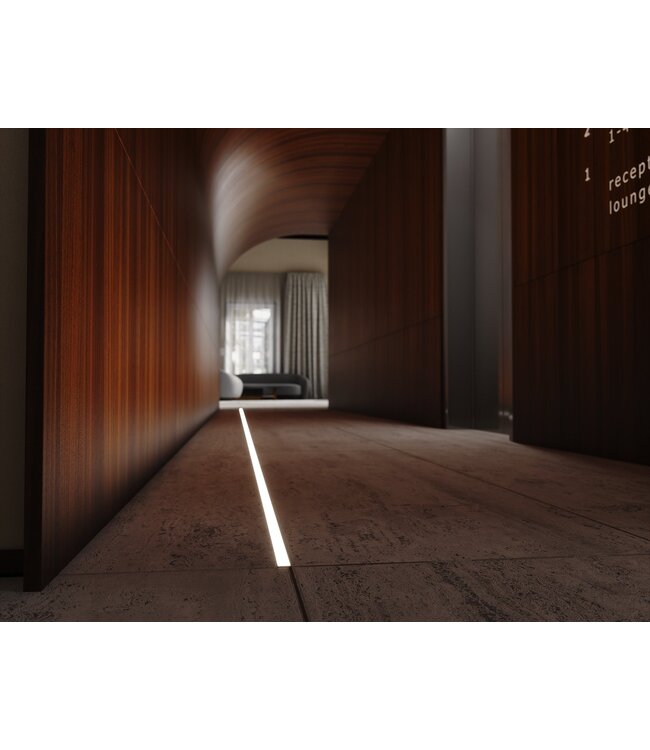 Tegel Aluminium Led Strip Profiel TERRA | Tot 15mm LED Strips | ALU | 18x12mm | Tot 2 Meter leverbaar