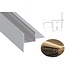 Aluminium Led Strip Profiel Stuc-DUAL | Geschikt voor Verlaagd Plafond | ALU | Tot 20mm Led Strip |  27,4x10,5mm | Tot 2 Meter leverbaar