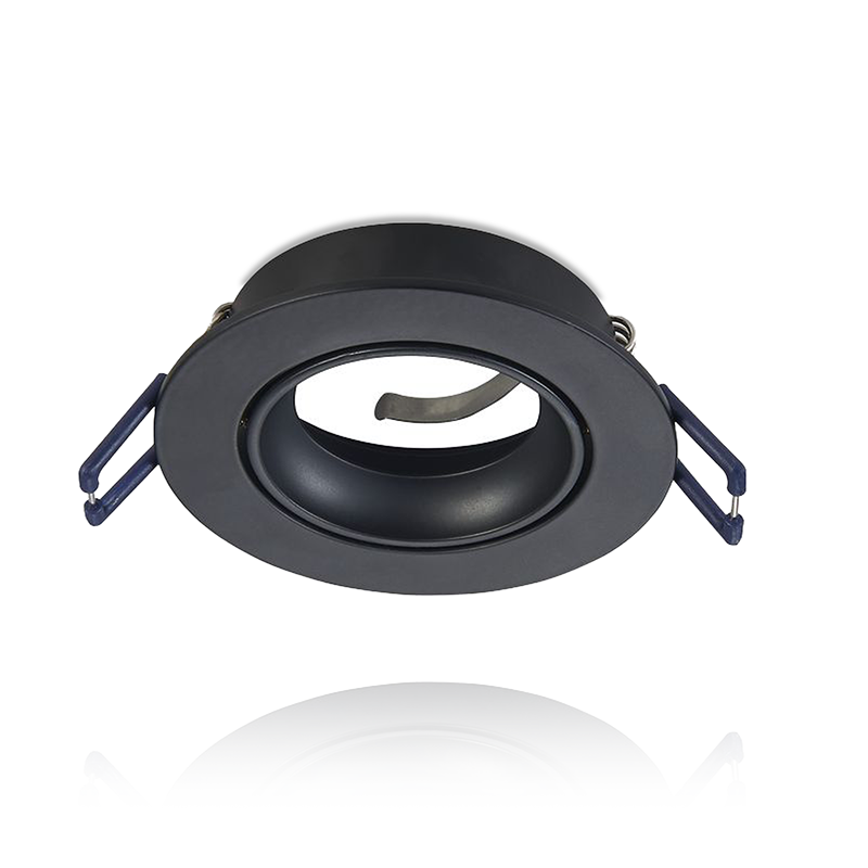 Led Spot Armatuur Zwart, Verdiept, Kantelbaar, IP20, Kliksysteem. Zaagmaat 75mm, foto 2 van 6