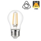 E27 Led Bollamp G45, 3,4 Watt, 470 Lumen, 2700K Warm Wit, Dimbaar, 2 Jaar Garantie