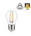 E27 Led Bollamp G45, 3,4 Watt, 470 Lumen, 2700K Warm Wit, Dimbaar, 2 Jaar Garantie