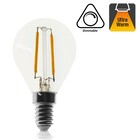 E14 Led Bollamp G45, 2 Watt, 110 Lumen, 2200K Flame, Dimbaar, 2 Jaar Garantie