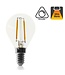 E14 Led Bollamp G45, 2 Watt, 110 Lumen, 2200K Flame, Dimbaar, 2 Jaar Garantie