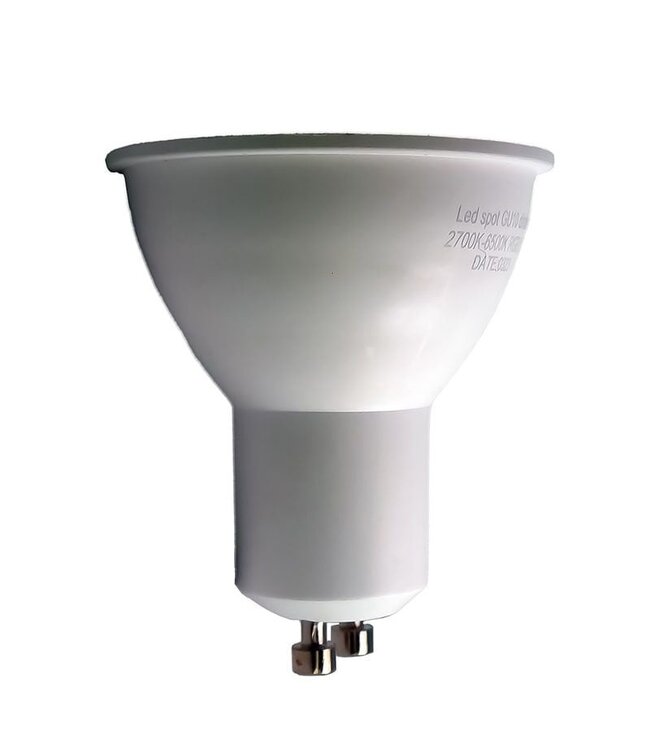 Zigbee3.0 GU10 LED Spot 5w, RGB-CCT, 350 Lumen, Werkt via Zigbee 3.0 / App / Wifi, 2 Jaar Garantie