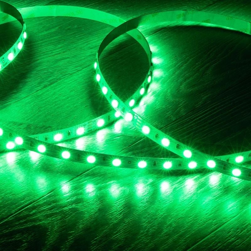Led Strip ROL 5 Meter 5050SMD, 14.4w/m, 60 led/m, RGB, 12v, IP20, 10mm, 2 Jaar garantie, foto 3 van 6