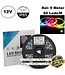 Led Strip ROL 5 Meter 5050SMD, 14.4w/m, 60 led/m, RGB, 12v, IP65, 10mm, 2 Jaar garantie
