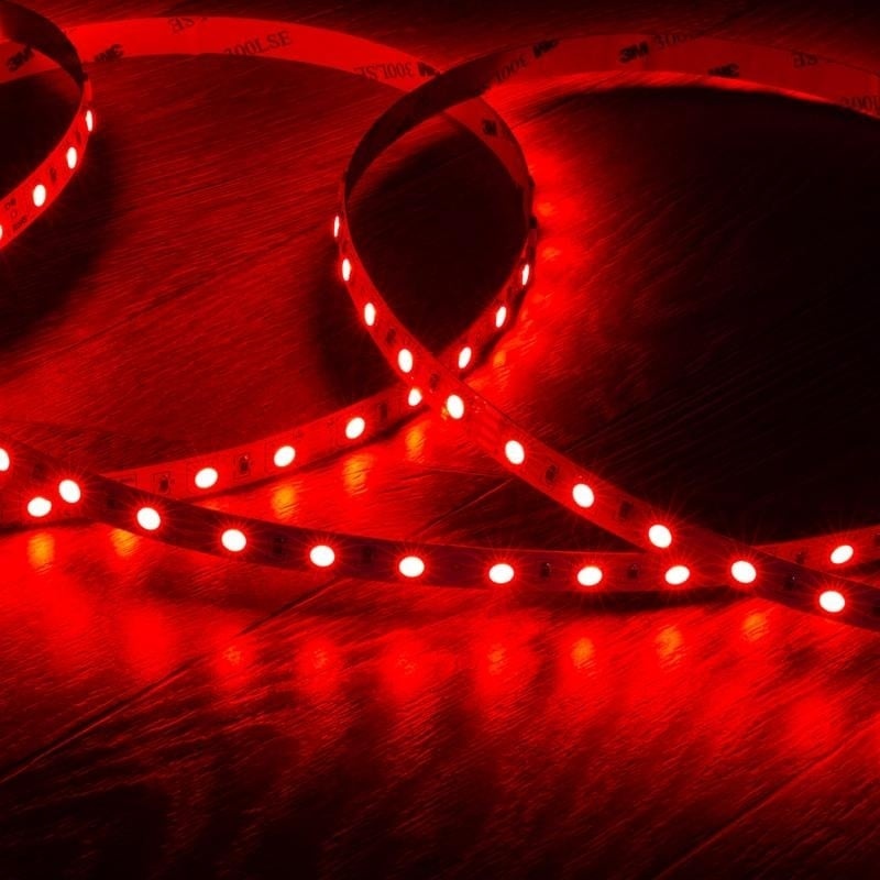 Led Strip ROL 5 Meter 5050SMD, 14.4w/m, 60 led/m, RGB, 24v, IP20, 10mm, 2 Jaar garantie, foto 4 van 6
