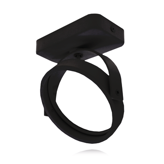 Opbouw armatuur AR111 met GU10 Fitting, Zwartkleurige behuizing