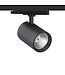 3 Fase LED Rail Spot ROS Koker, TRIAC-Dimbaar,  Wattage switch: 10/20/30w,  CCT-Switch, 950 tot 2850 lumen, CRI>90, Zwarte Behuizing , 3 Jaar Garantie