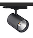 3 Fase LED Rail Spot Koker, TRIAC-Dimbaar,  Wattage switch: 10/20/30w,  CCT-Switch, 950 tot 2850 lumen, CRI>90, Zwarte Behuizing , 3 Jaar Garantie