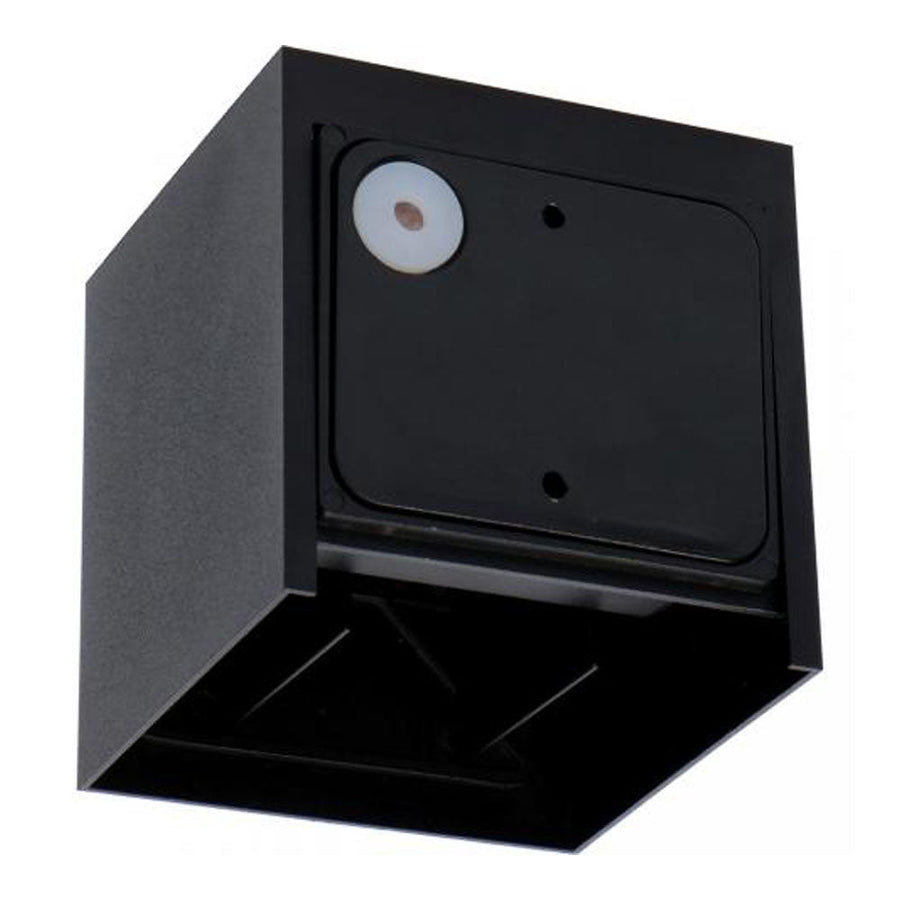 LED Wandlamp Cube 2x3 Watt, 2x 270 Lumen, CCT-Switch (2200K/2700K/3200K), Dimbaar, IP65, Zwart, 2 Jaar Garantie, foto 5 van 6