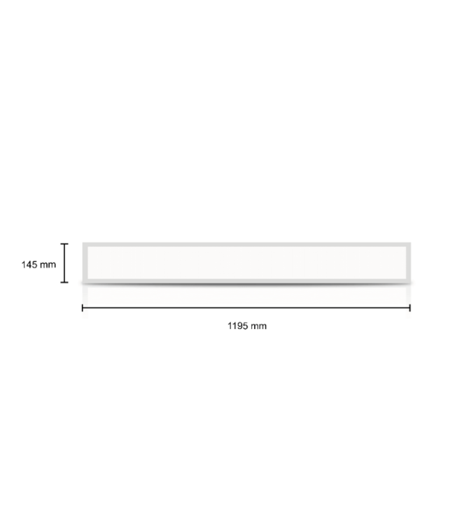FLAT UGR19 LED Paneel 120x15cm, 10-35w, 100 Lumen/watt, Color Switch (3000/4000/6000K), Flikkervrije Philips LED Driver, Stekkerklaar, 5 Jaar Garantie