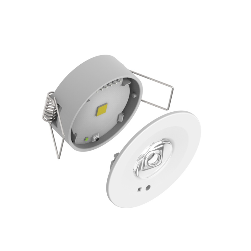 Mini LED Nood Spot/Downlighter Wit, 1,2w, 190 lumen, Ø42 mm gatmaat, Incl. Lens 360° + Gangen, 2 Jaar Garantie, foto 2 van 6