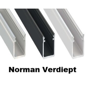 Norman - Verdiept 18x17mm - Tot 12mm LED Strip