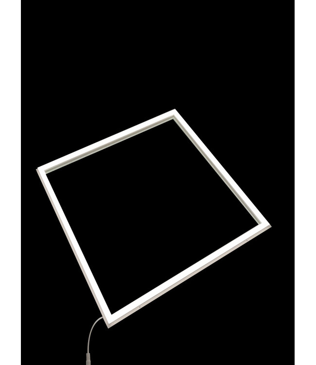 ECO Frame LED Paneel 60x60cm Zwart, 36w, 3600 Lumen (100lm/w), Color Switch (3000/4000/6000K), Flikkervrije Driver, Stekkerklaar, 3 Jaar Garantie