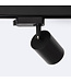 1 Fase Rail Spot Mal, 10w, 1000 Lumen, Dimbaar, Lichthoek:15 graden, Zwart, 2 Jaar garantie