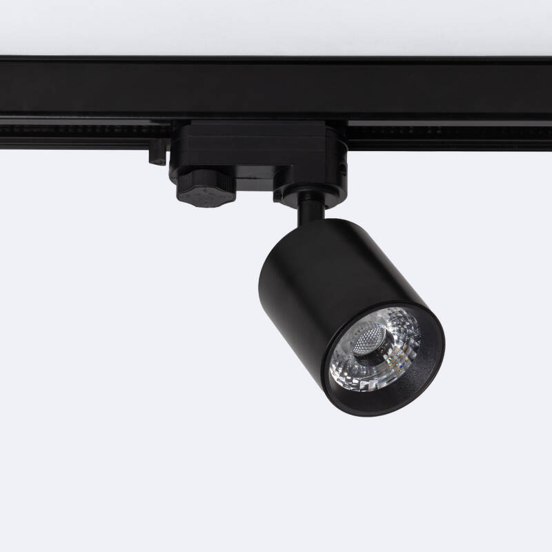3 Fase Rail Spot Mal, 10w, 1000 Lumen, Dimbaar, Lichthoek:15 graden, Zwart, 2 Jaar garantie, foto 4 van 6