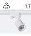 3 Fase Rail Spot Mal, 10w, 1000 Lumen, Dimbaar, Lichthoek:15 graden, Wit, 2 Jaar garantie