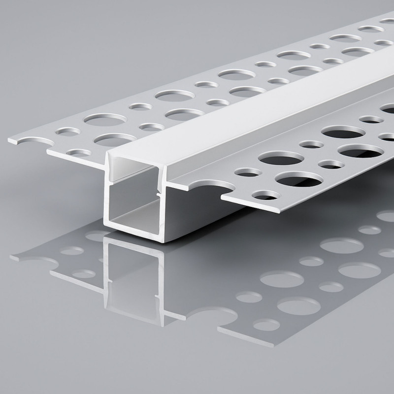Stuc Aluminium Led Strip Profiel tot 8mm LED Strips | ALU | 12x9mm | Per 2 Meter, foto 3 van 6