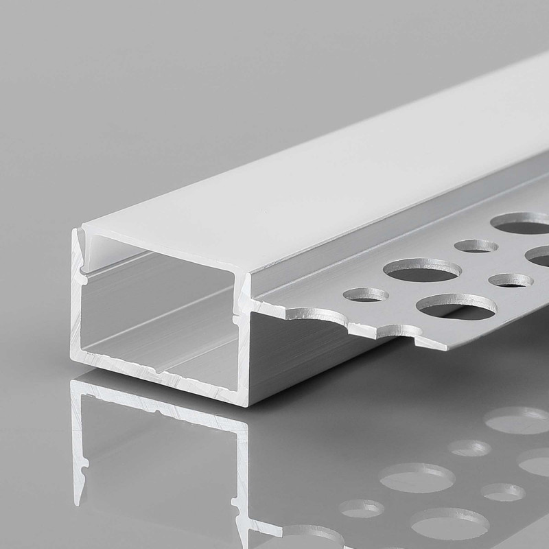 Stuc Aluminium Led Strip Profiel Hoek - Enkel Vin tot 15mm LED Strips | ALU | 20x9mm | Per 2 Meter, foto 2 van 4