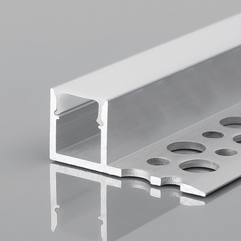 Stuc Aluminium Led Strip Profiel Hoek - Enkel Vin tot 10mm LED Strips | ALU | 12x11mm | Per 2 Meter, foto 2 van 4