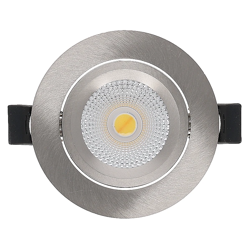Inbouw LED Spot 6w Flat, 400 Lumen, CCT Switch (2700K/3000K/4000K), Kantelbaar, IP65, Dimbaar, CRI90, Staal Armatuur, Gatmaat 68-72mm, 2 Jaar Garantie, foto 2 van 6