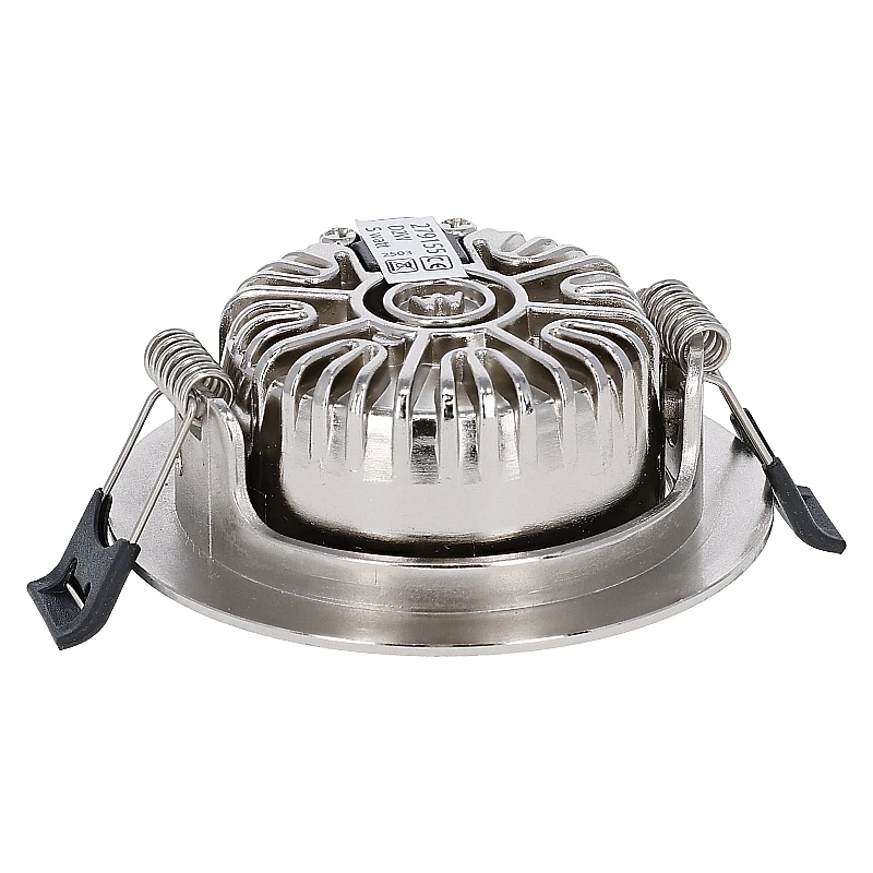Inbouw LED Spot 6w Flat, 400 Lumen, CCT Switch (2700K/3000K/4000K), Kantelbaar, IP65, Dimbaar, CRI90, Staal Armatuur, Gatmaat 68-72mm, 2 Jaar Garantie, foto 4 van 6