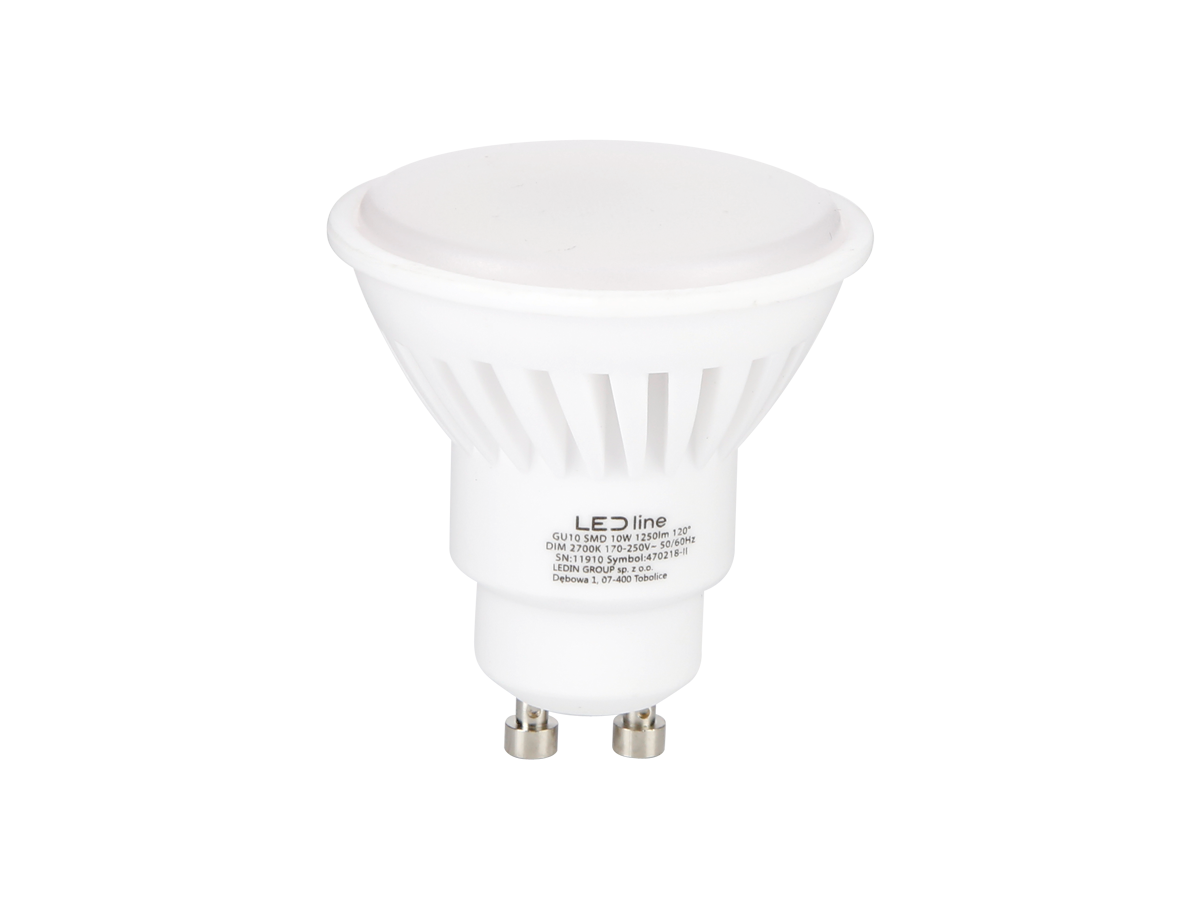 PRIME GU10 LED Spot 10w, 1250 Lumen (125lm/w), Keramiek Body, Dimbaar, Lichthoek: 120°, 3 Jaar Garantie, foto 3 van 6