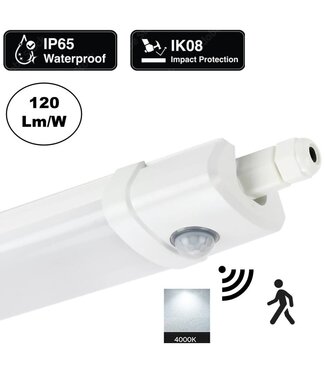 Lite Led Tri Proof 120cm, 40w, 4800 Lumen (120lm/w), Met PIR Bewegingssensor, IP65, 2 jaar garantie