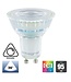 GU10 LED Spot 4w, 400-420 Lumen,  CRI95 (werkelijk kleur weergave), Glas, Dimbaar, Lichthoek: 36°,  2 Jaar Garantie