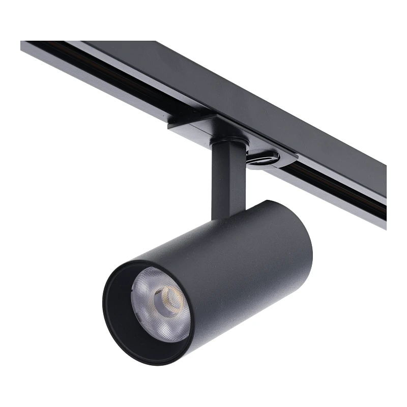 1 Fase Rail Spot 10w, 800 Lumen, CCT-Switch (2700K/3000K/4000K), CRI90, UGR19, Dimbaar, Zwartkleurige behuizing, 3 Jaar Garantie, foto 4 van 6